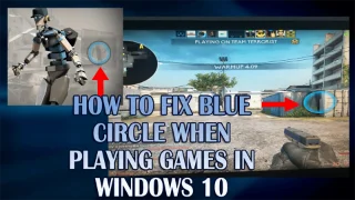 Windows 10에서 게임을 할 때 파란색 원을 수정하는 방법