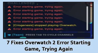 8가지 Overwatch 2 게임 시작 오류 수정, 다시 시도