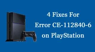 PlayStation의 오류 CE-112840-6에 대한 4가지 수정 사항