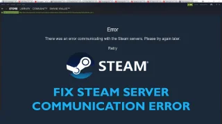 DIBETULKAN: Terdapat Ralat Berkomunikasi Dengan Pelayan Steam