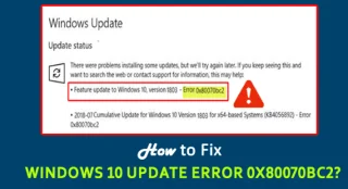[SOLUCIONADO] ¿Cómo reparar el error de actualización de Windows 10 0x80070bc2?