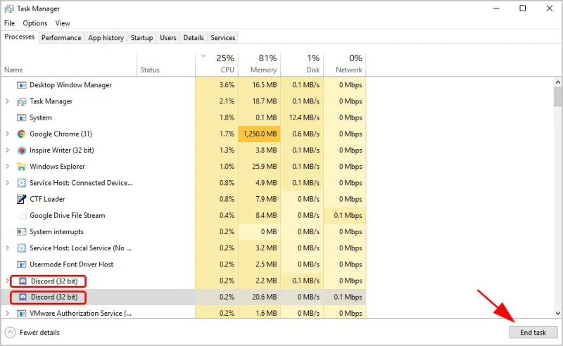 DIBETULKAN: Pemasangan Discord Gagal dalam Windows 10 [7 Penyelesaian Mudah]