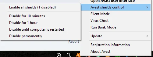 Deshabilitar antivirus