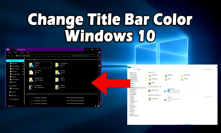 Buang White Title-bar dalam Windows 10 – Tutorial Lengkap