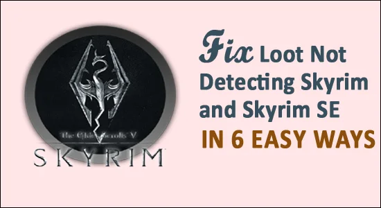 Loot Tidak Mengesan Skyrim SE dan Skyrim [6 Pembetulan Pantas]