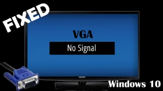 Как исправить ошибку VGA No Signal в Windows 10?
