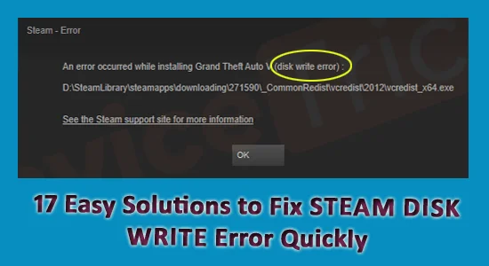 Betulkan 'Steam Disk Write Error' pada Windows 10/11 [DITERangkan]