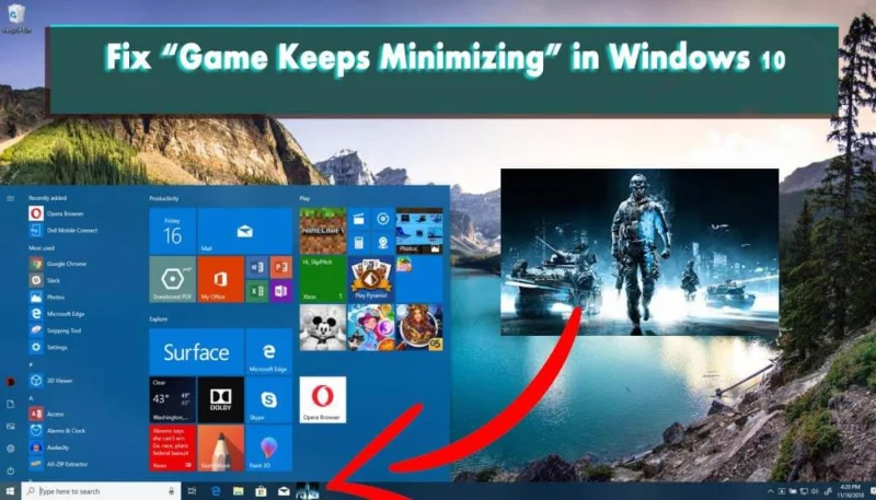 Betulkan "Permainan Terus Meminimumkan" dalam Windows 10 [Pembetulan terbaik]