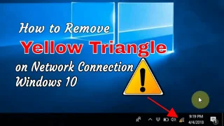 Cómo quitar el triángulo amarillo en la conexión de red de Windows 10