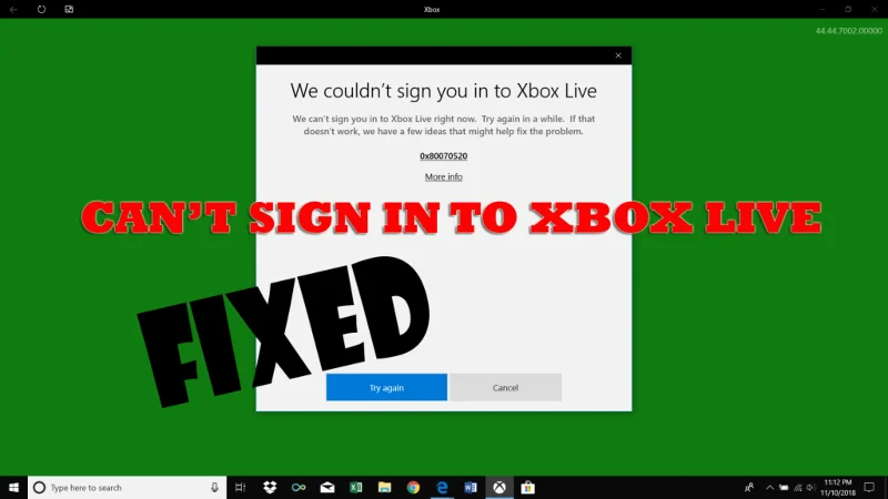 No puedo iniciar sesión en Xbox Live ¿Problemas? [MEJORES SOLUCIONES]