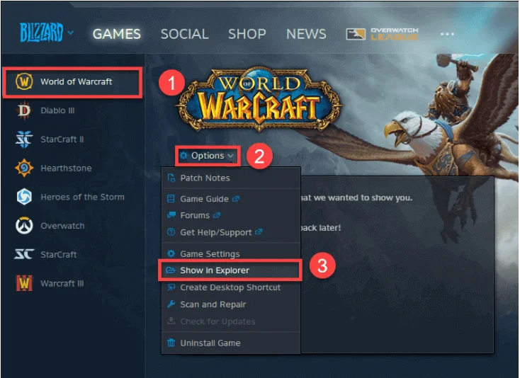 Corregido: error de Lua en World of Warcraft en Windows