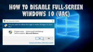 Langkah-langkah untuk Melumpuhkan Gesaan Kawalan Akaun Pengguna (UAC) Skrin Penuh Windows 10 Pada PC/komputer riba Anda
