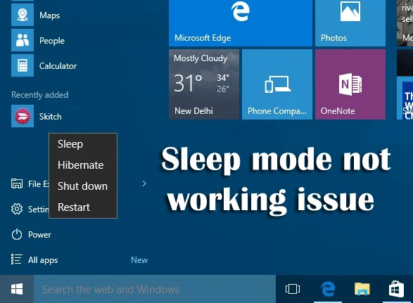 5 problemas comunes del modo de suspensión de Windows 10 y sus correcciones completas