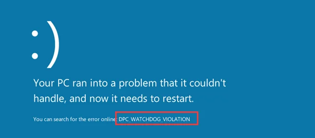 FIX: Pelanggaran DPC Watchdog Windows 10?[Panduan Terperinci]