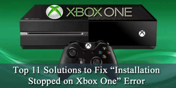 Error de instalación detenida en Xbox One