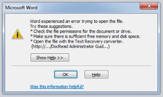 ¡Corregir errores de Microsoft Word!