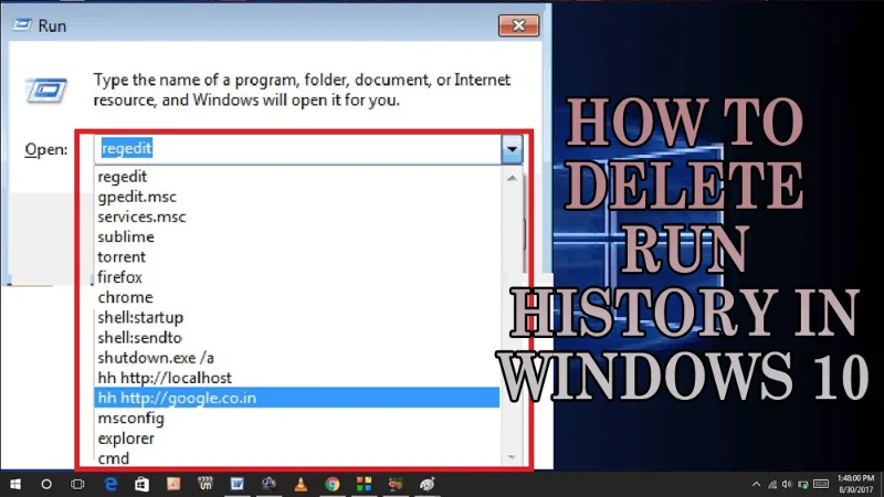 ¿Cómo eliminar el historial de ejecución en Windows 10?  [ACTUALIZADO]