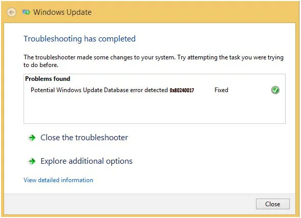 [Tutorial Completo] ¿Cómo Solucionar el Error 0x80240017 en Windows 8/8.1/10?