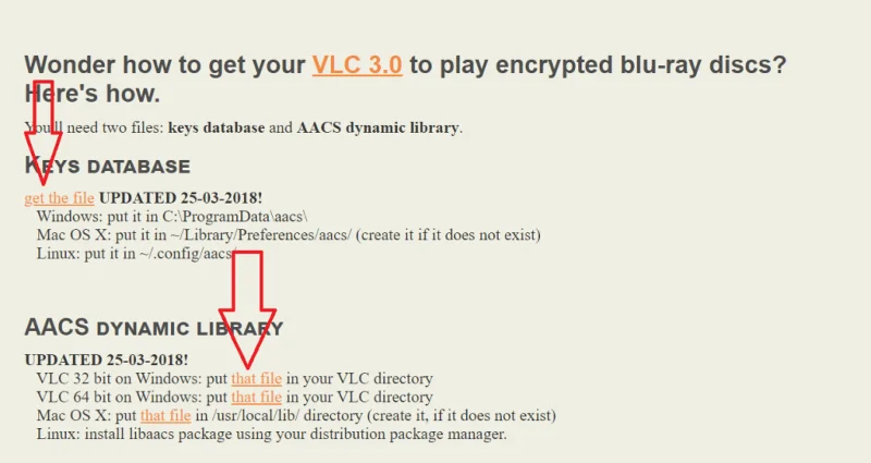[Resuelto] "Este disco Blu-Ray necesita una biblioteca para la decodificación AACS" en VLC