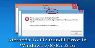 7 métodos eficazes para corrigir o erro Rundll no Windows 10/8/8.1 e 7