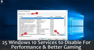 25 Windows 10-Dienste zum Deaktivieren für Leistung und besseres Spielen