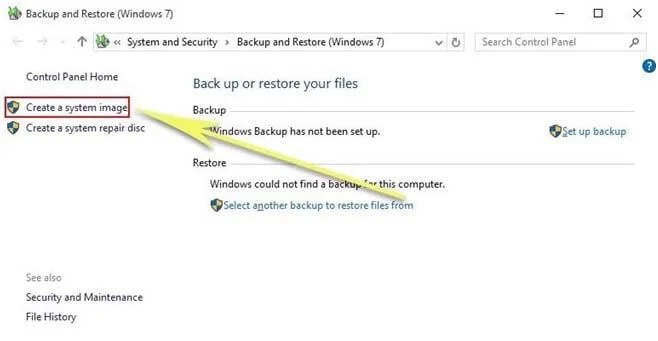 Como criar um backup de imagem do sistema no Windows 10