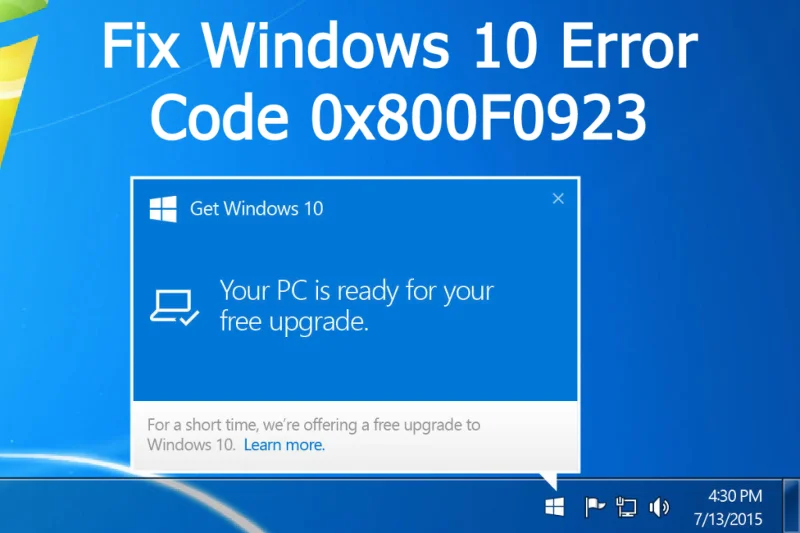 [Pembetulan Pantas] Bagaimana Untuk Membetulkan Kod Ralat Peningkatan Windows 10 0X800F0923?