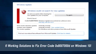 6 Penyelesaian Berfungsi untuk Membetulkan Ralat 0x8007000d dalam Windows 10!
