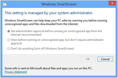 Soluciones para errores de filtros SmartScreen en Windows 10 y 8.1
