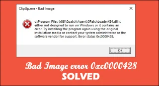 ÇÖZÜLDÜ Windows 11/10da Kötü Görüntü hatası 0xc0000428