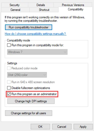 Ejecutar Pinnacle como Administrador