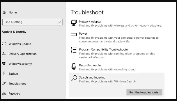 วิธีแก้ไข File Explorer Search ไม่ทำงานใน Windows 10 1909