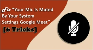 Betulkan Mik Anda Dibisukan Oleh Tetapan Sistem Anda Google Meet [6 Trik]