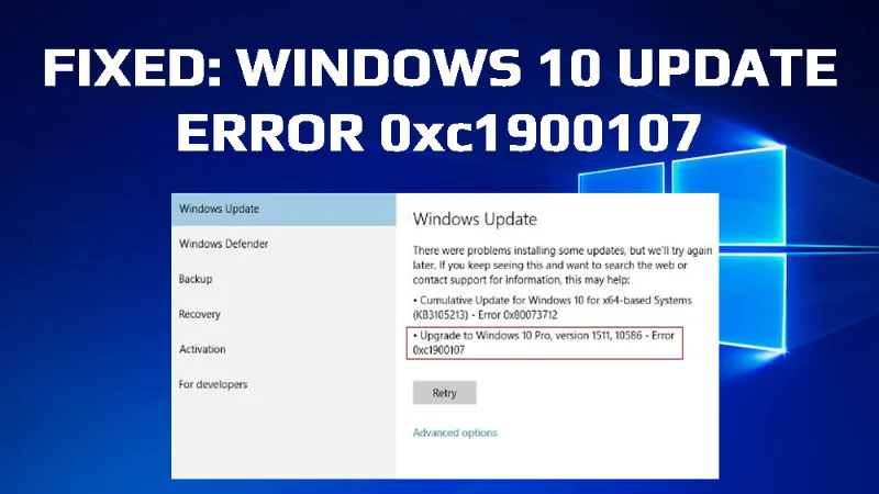 ¿Cómo reparar el error de actualización de Windows 10 0xc1900107?  [Mejores soluciones de trabajo]
