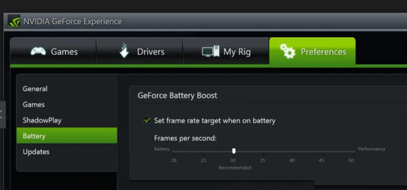 Desabilitar Battery Boost