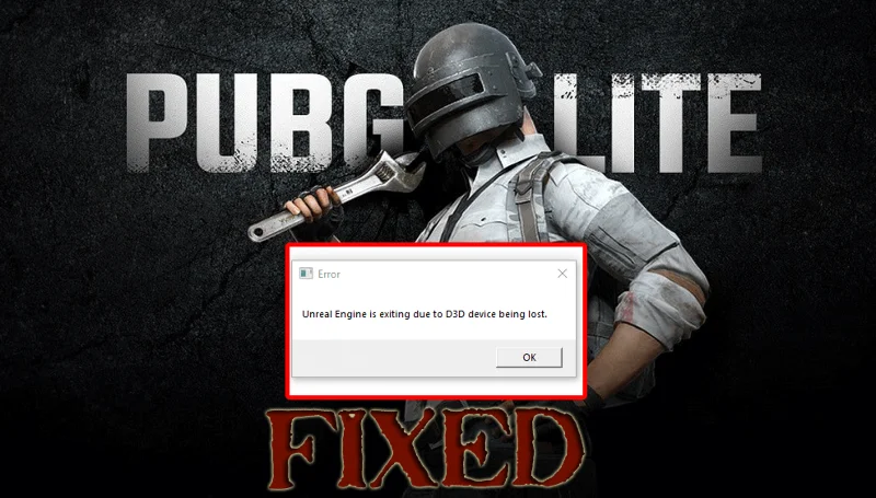 Erro do Unreal Engine do PubG Lite 0x887A0006
