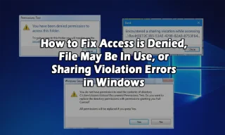 DIBETULKAN: Akses Dinafikan, Fail Mungkin Digunakan atau Ralat Pelanggaran Berkongsi dalam Windows 10?