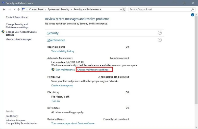 Ciri Penyelenggaraan Automatik dalam Windows 10 (Panduan Lengkap)