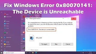 Bagaimana Untuk Membetulkan Ralat Windows 0x80070141: Peranti Tidak Dapat Dicapai?