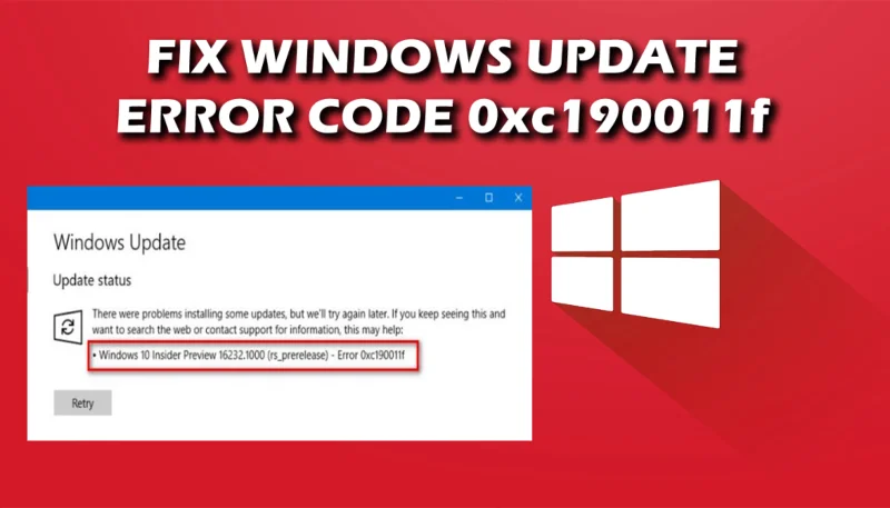 [Hızlı Kılavuz] Windows Update Hatası 0xc190011f Nasıl Onarılır?