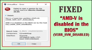 DIBETULKAN: AMD-V dinyahdayakan dalam BIOS (VERR_SVM_DISABLED)