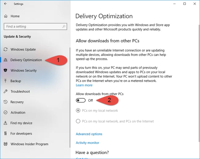 Tout sur la fonctionnalité d'optimisation de la livraison des mises à jour de Windows 10&nbsp;!