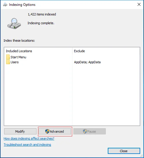 วิธีแก้ไข File Explorer Search ไม่ทำงานใน Windows 10 1909