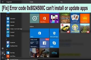 Bagaimana untuk Membetulkan Kod Ralat Gedung Windows 0x8024500C