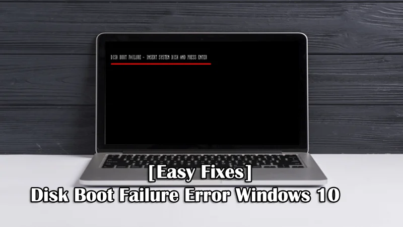 [Pembetulan Mudah] Ralat Kegagalan But Cakera Windows 10