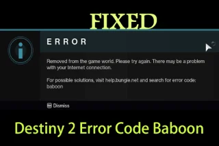 Arreglar el código de error de Destiny 2 Babuino (5 soluciones rápidas y fáciles)