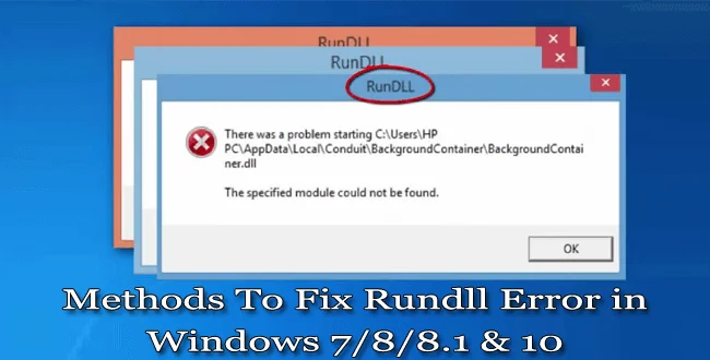 7 métodos eficazes para corrigir o erro Rundll no Windows 10/8/8.1 e 7