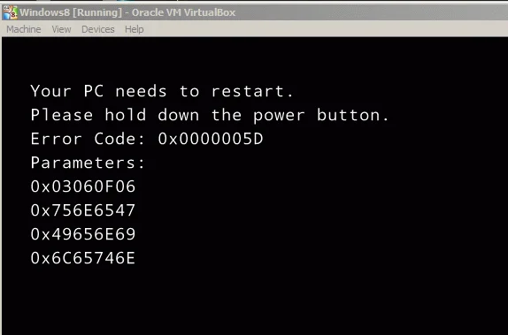 Cómo corregir el código de error 0x0000005d en Windows 10/8/7