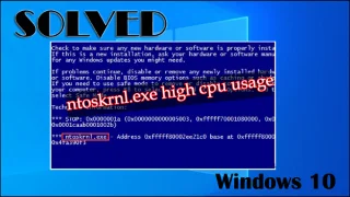 [SOLVED] Penggunaan CPU Tinggi Ntoskrnl.Exe Windows 10