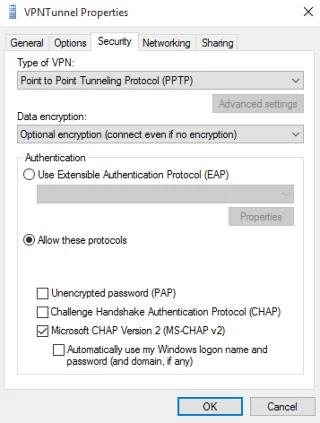 Arreglar la conexión entre su computadora y el servidor VPN fue interrumpido
